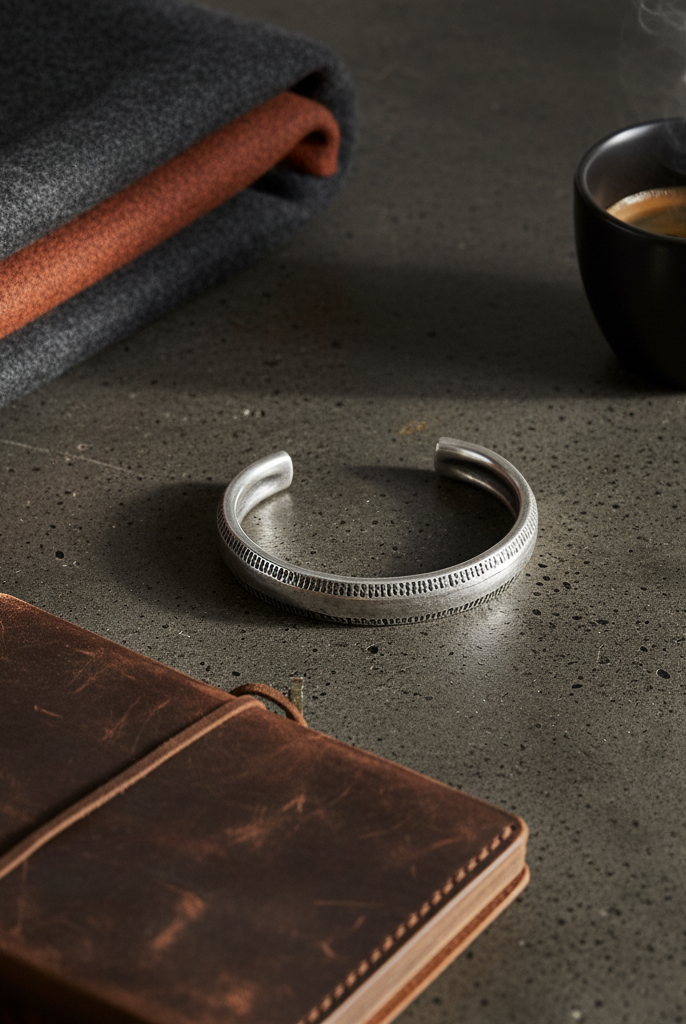 Ανδρικό βραχιόλι από κασσίτερο με αντικέ φινίρισμα – So Cute by Dimi