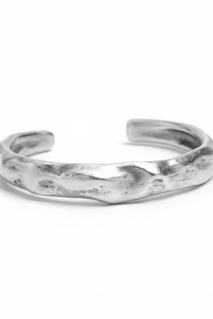 Ανδρικό βραχιόλι από κασσίτερο με σφυρήλατη υφή – So Cute by Dimi