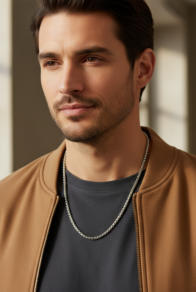 Ανδρική ατσάλινη αλυσίδα 60cm – So Cute by Dimi