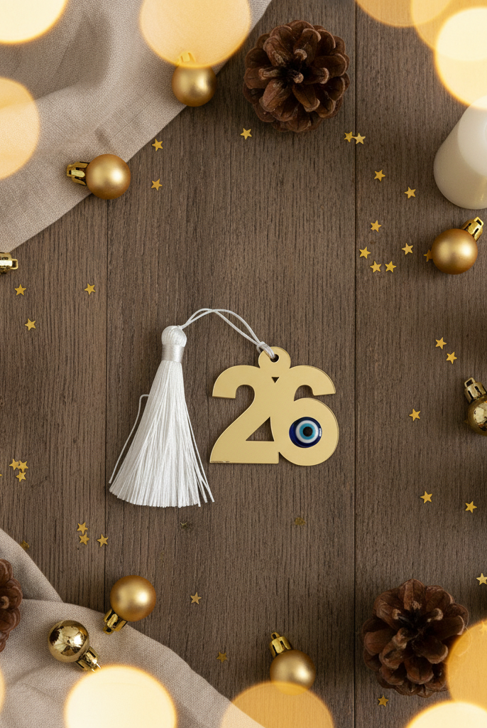 Συμβολικό Γούρι 2026 με Φούντα – Lucky Charm | So Cute by Dimi