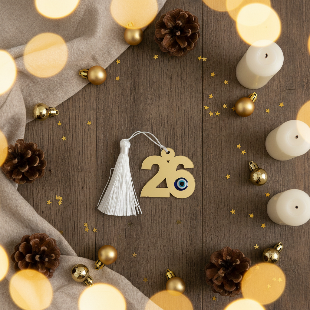 Συμβολικό Γούρι 2026 με Φούντα – Lucky Charm | So Cute by Dimi