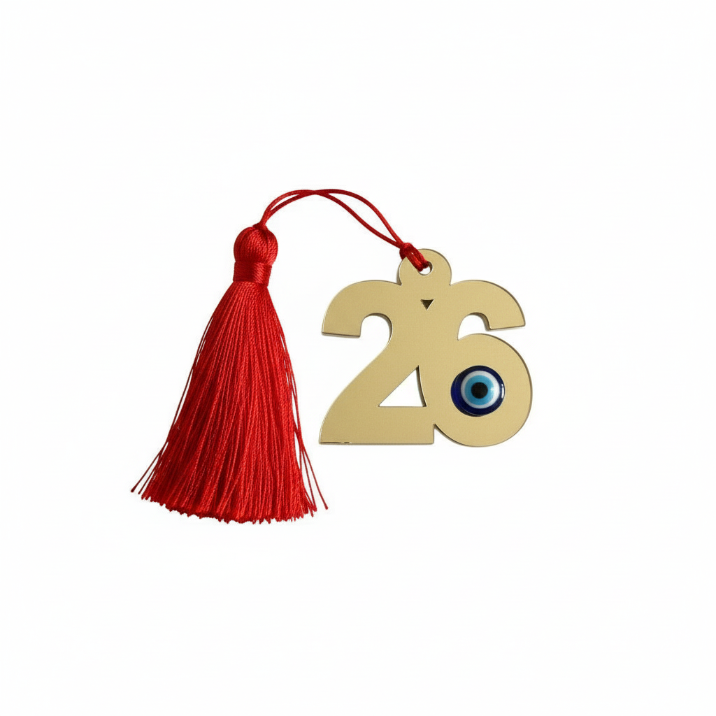 Συμβολικό Γούρι 2026 με Φούντα – Lucky Charm | So Cute by Dimi