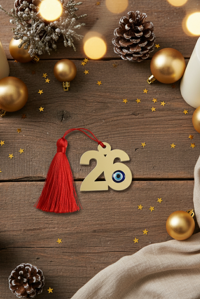 Συμβολικό Γούρι 2026 με Φούντα – Lucky Charm | So Cute by Dimi