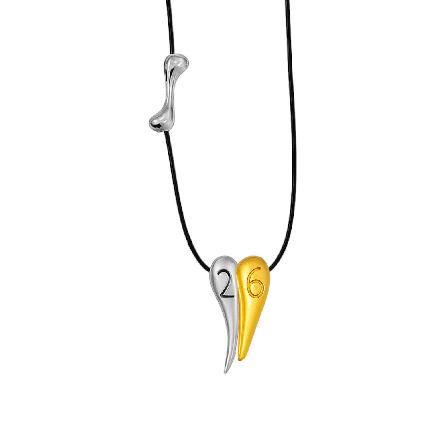 Κολιέ γούρι 2026 με διπλή καρδιά σε χρυσό, ασημί & διχρωμία – So Cute by Dimi