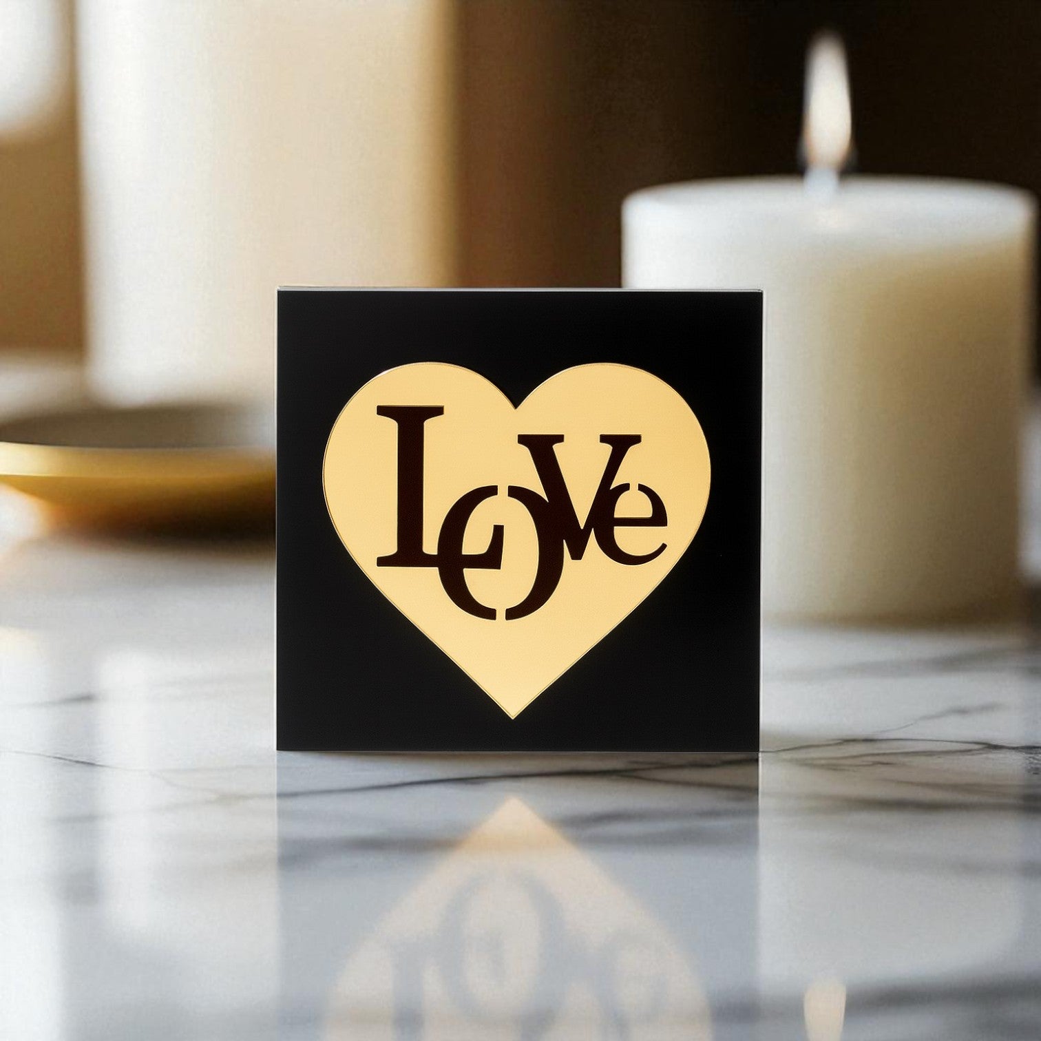 Επιτραπέζιο Γούρι LOVE με Καρδιά - So Cute by Dimi