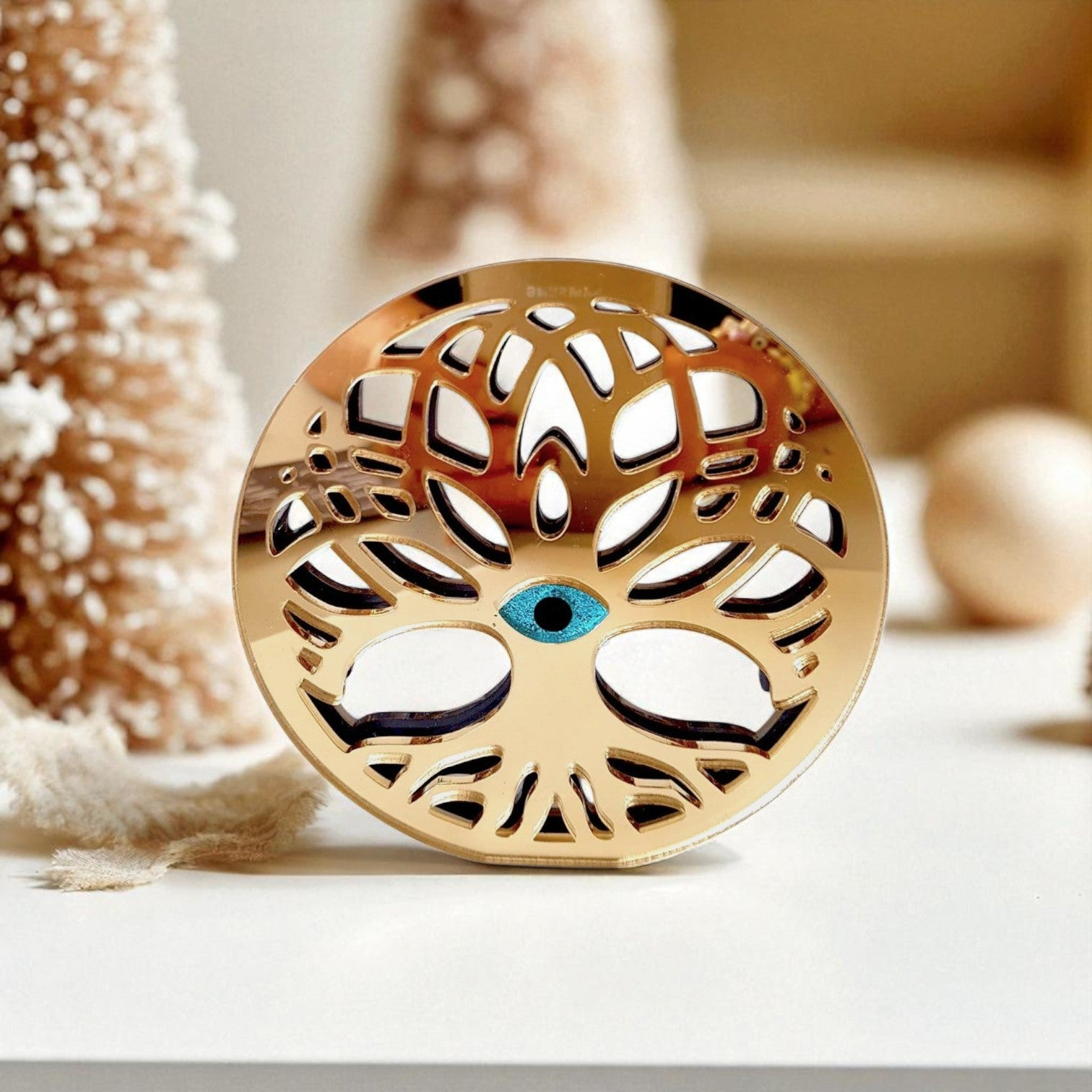 Χειροποίητο Επιτραπέζιο Γούρι Δέντρο Ζωής με Μάτι - So Cute by Dimi