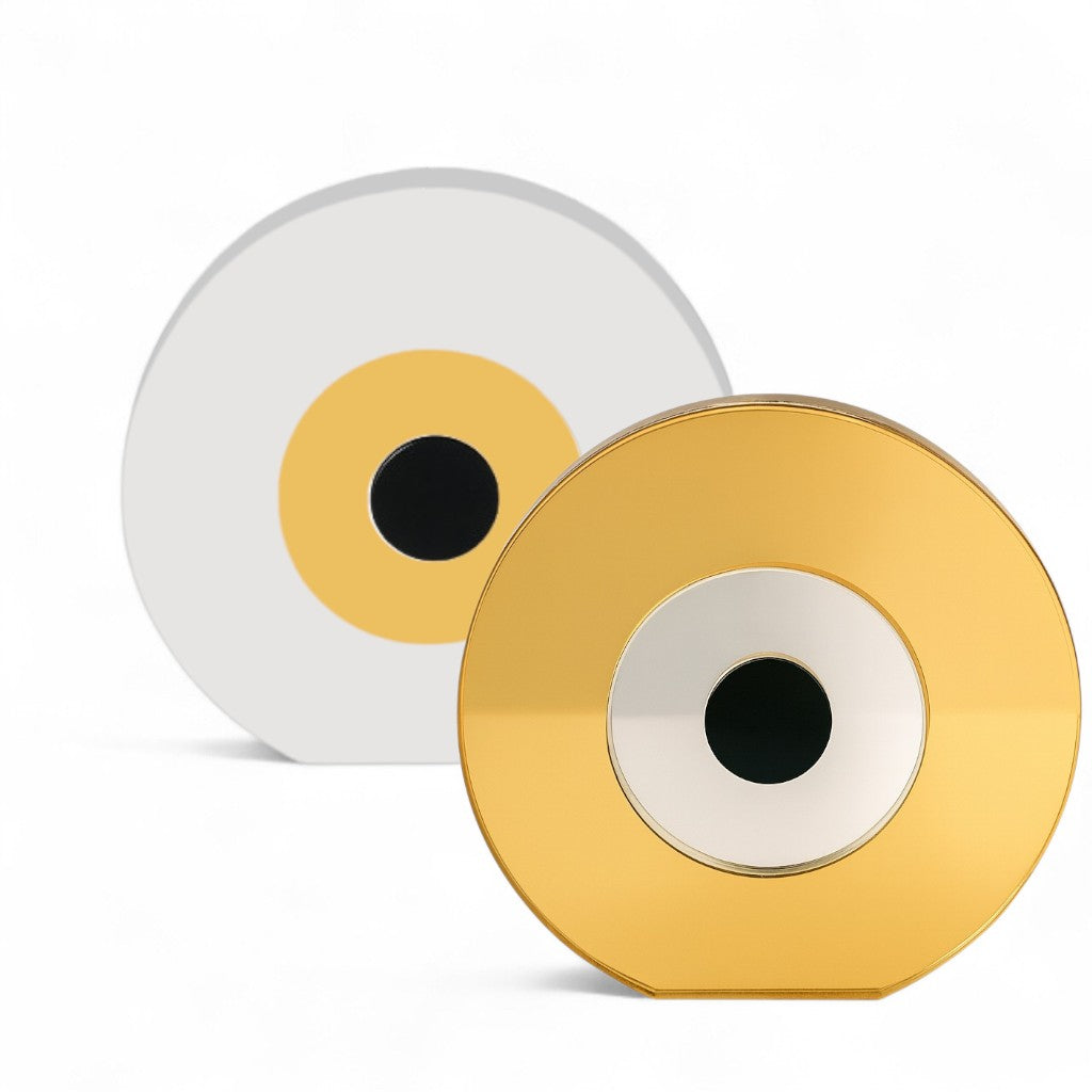 👁️ Χειροποίητο Επιτραπέζιο Μάτι Plexiglass Καθρέφτης – Minimal Γούρι - So Cute by Dimi