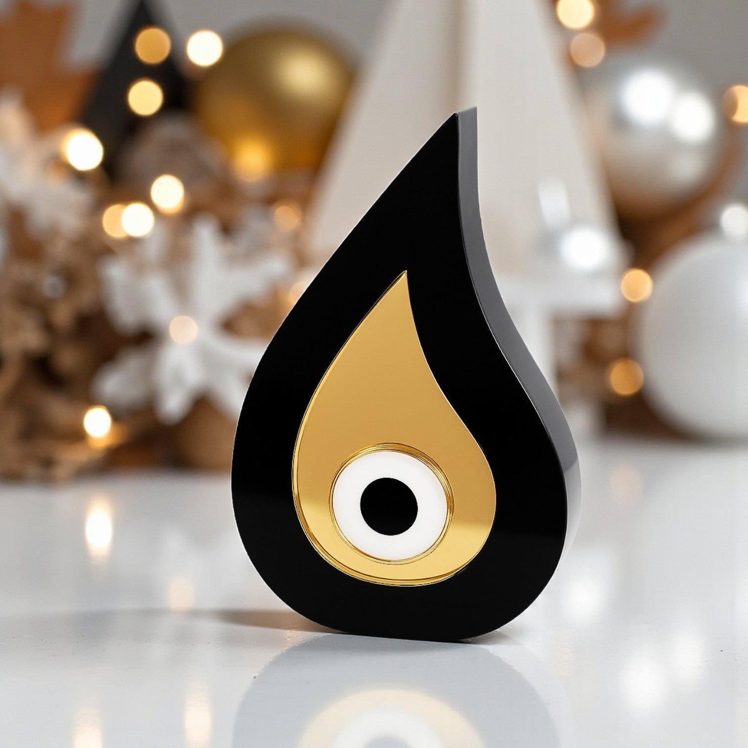 Golden Drop Eye – Επιτραπέζιο Γούρι Σταγόνα με Μάτι | Plexiglass 13×8 εκ. - So Cute by Dimi