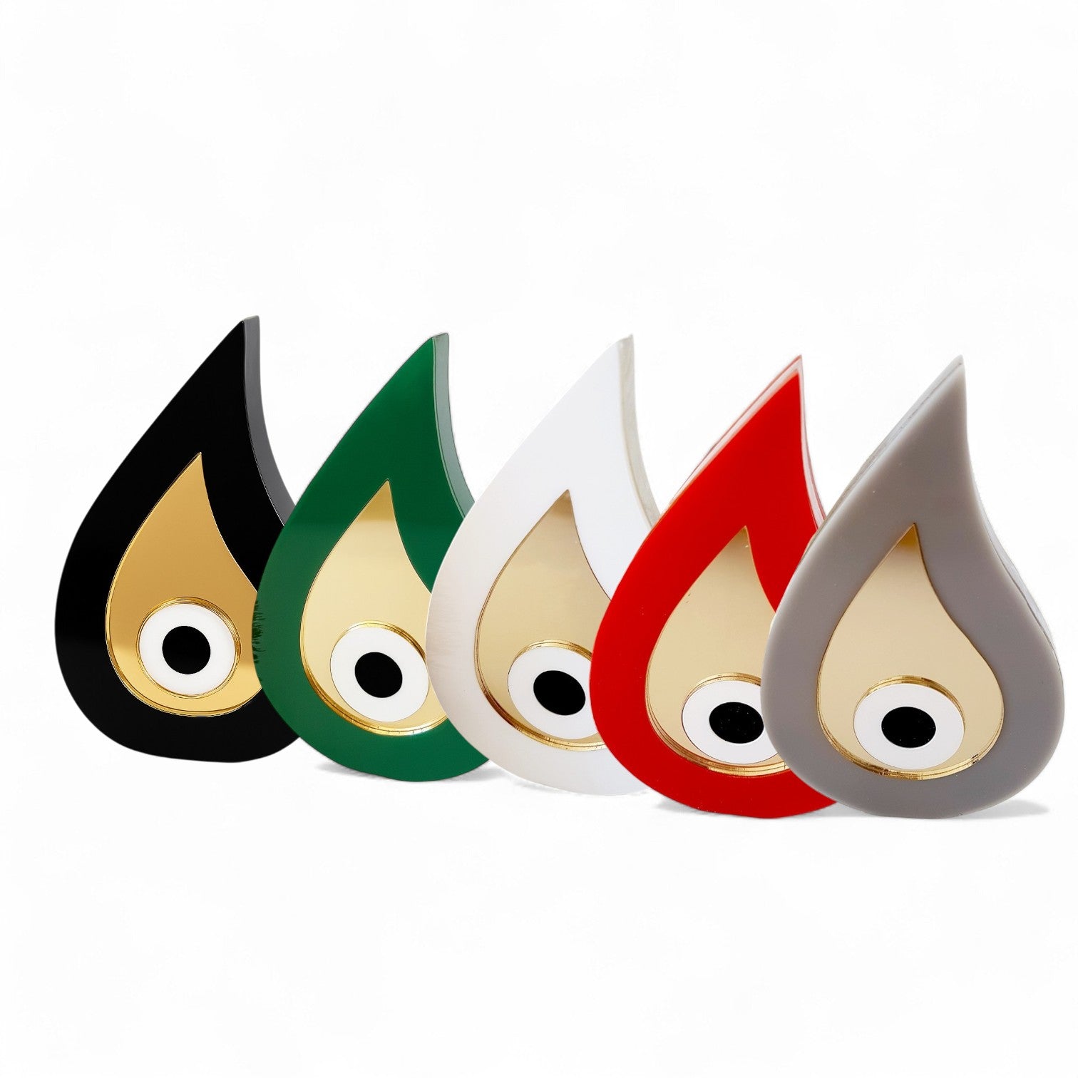 Golden Drop Eye – Επιτραπέζιο Γούρι Σταγόνα με Μάτι | Plexiglass 13×8 εκ. - So Cute by Dimi