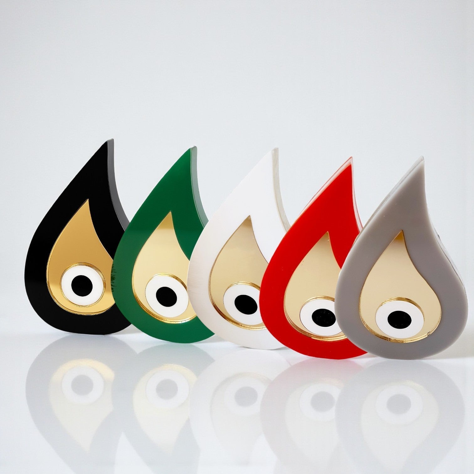 Golden Drop Eye – Επιτραπέζιο Γούρι Σταγόνα με Μάτι | Plexiglass 13×8 εκ. - So Cute by Dimi