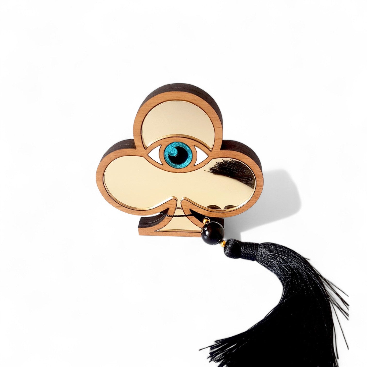 Επιτραπέζιο γούρι σπαθί τράπουλας με μάτι και μαύρη φούντα – So Cute by Dimi