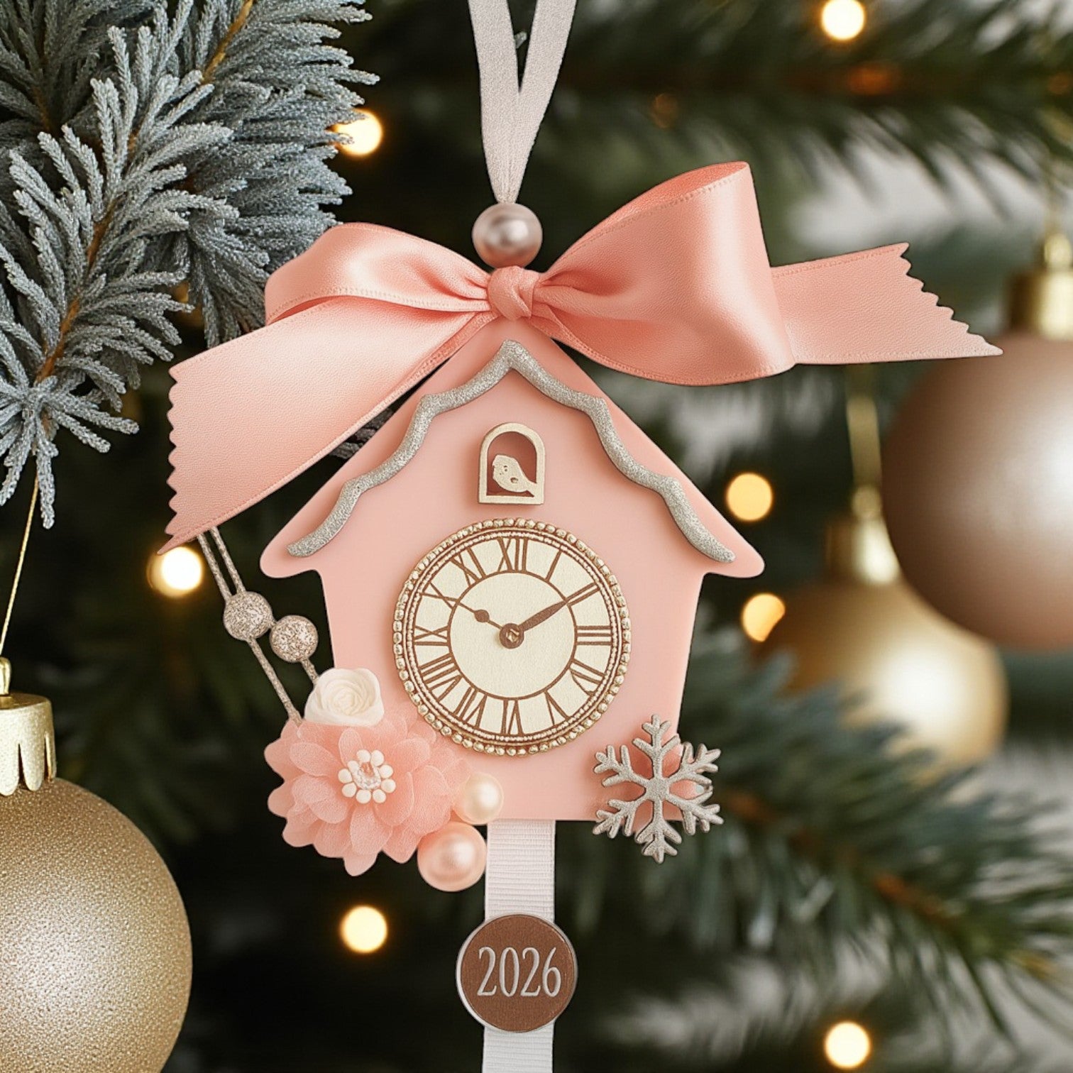🎀 Fairytale Clock – Κρεμαστό Γούρι Ρολόι | Christmas Fairytale 🦢 Collection - So Cute by Dimi