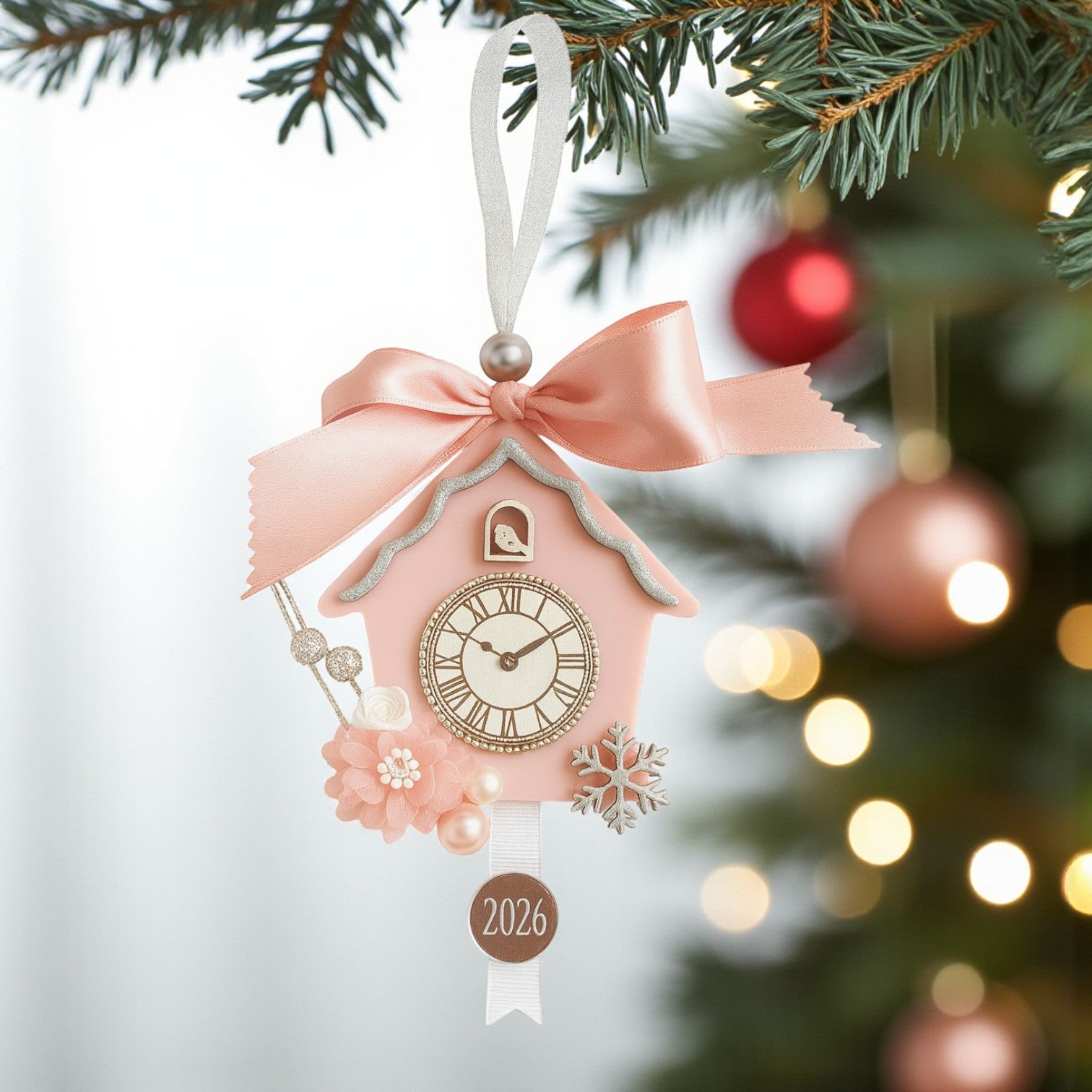 🎀 Fairytale Clock – Κρεμαστό Γούρι Ρολόι | Christmas Fairytale 🦢 Collection - So Cute by Dimi