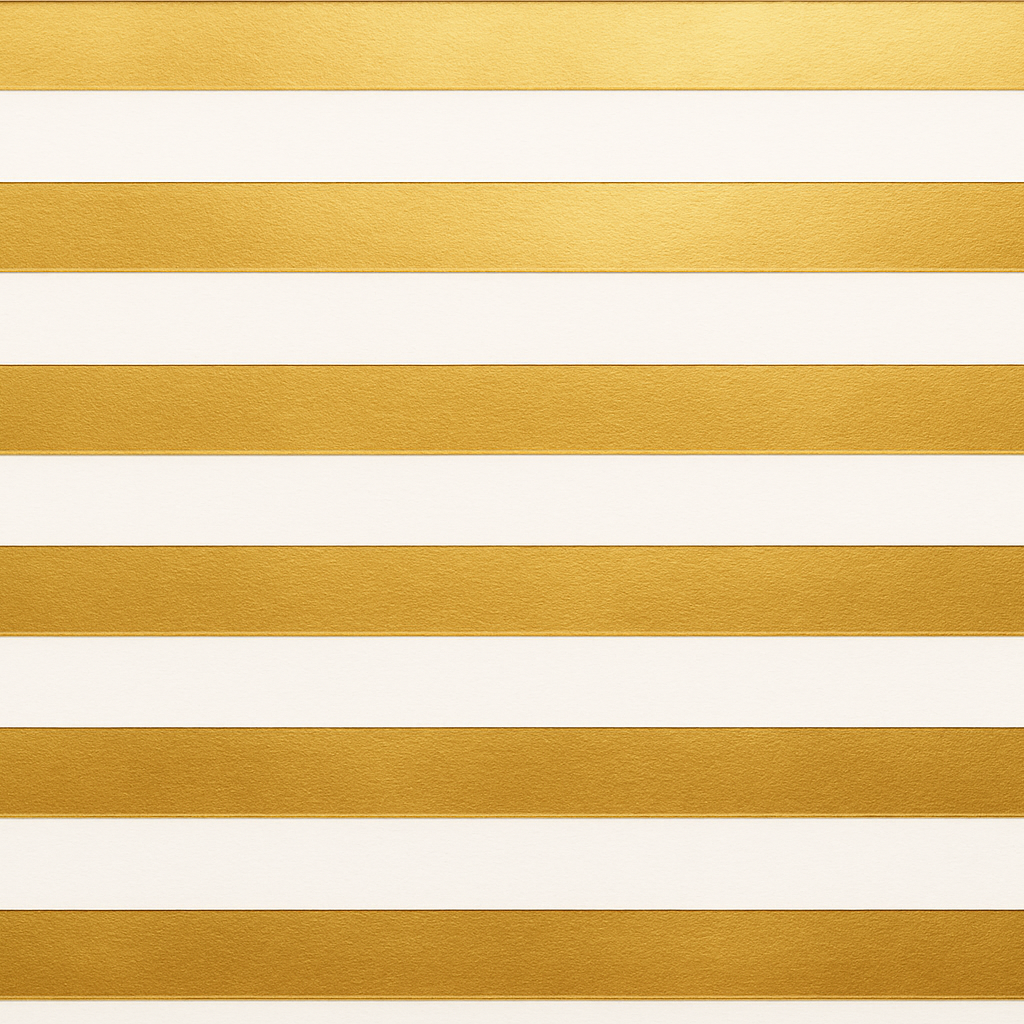 white and gold stripe