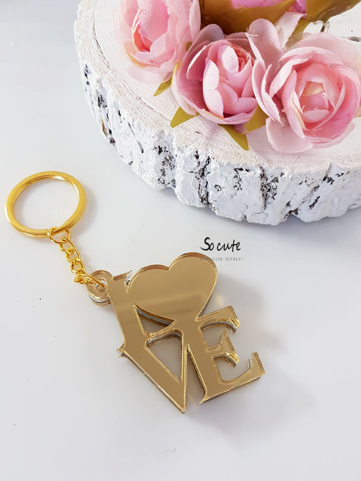 Μπρελόκ πλέξι LOVE - So Cute by Dimi