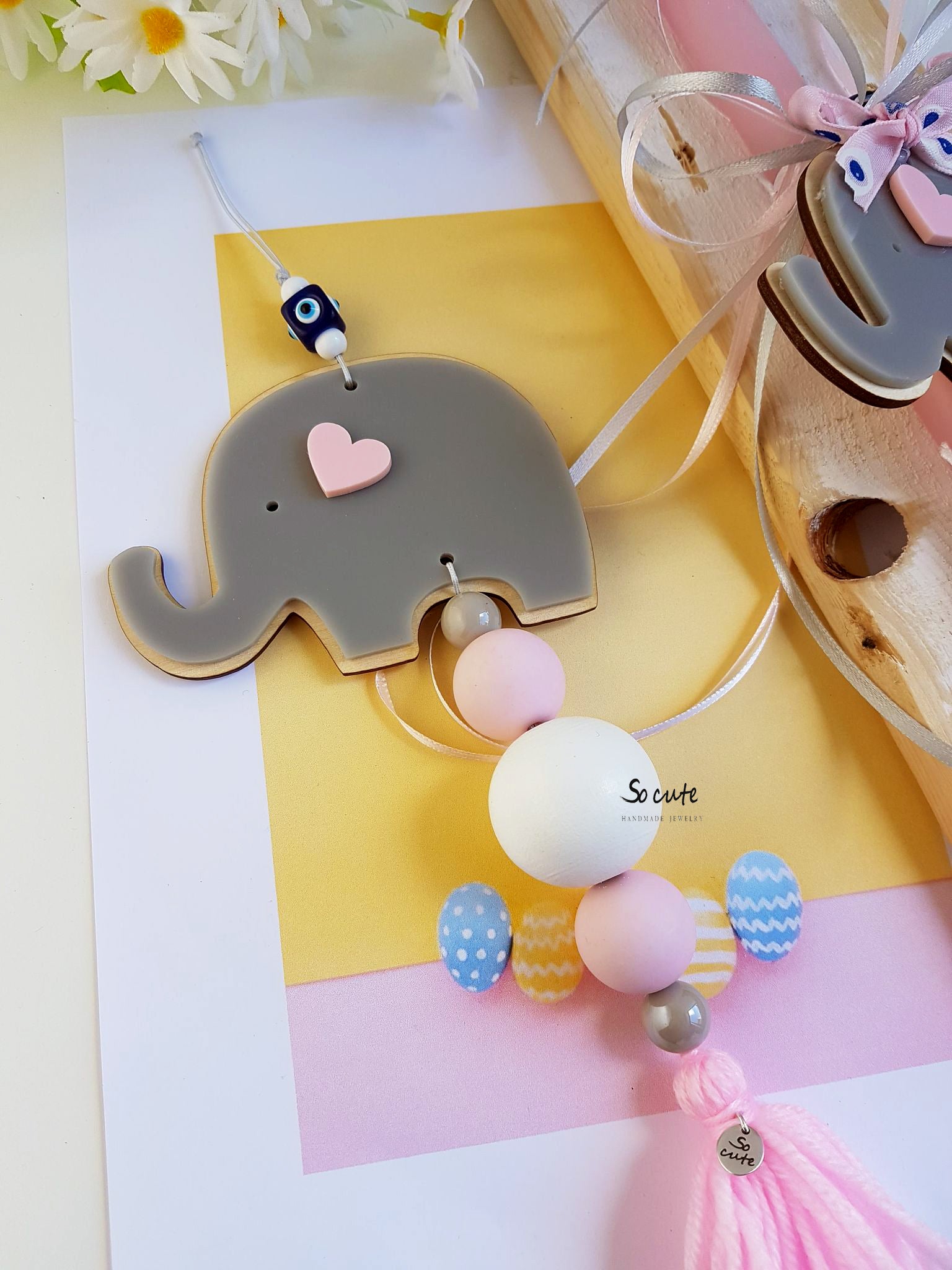 Παιδικό γούρι ελεφαντάκι - So Cute by Dimi