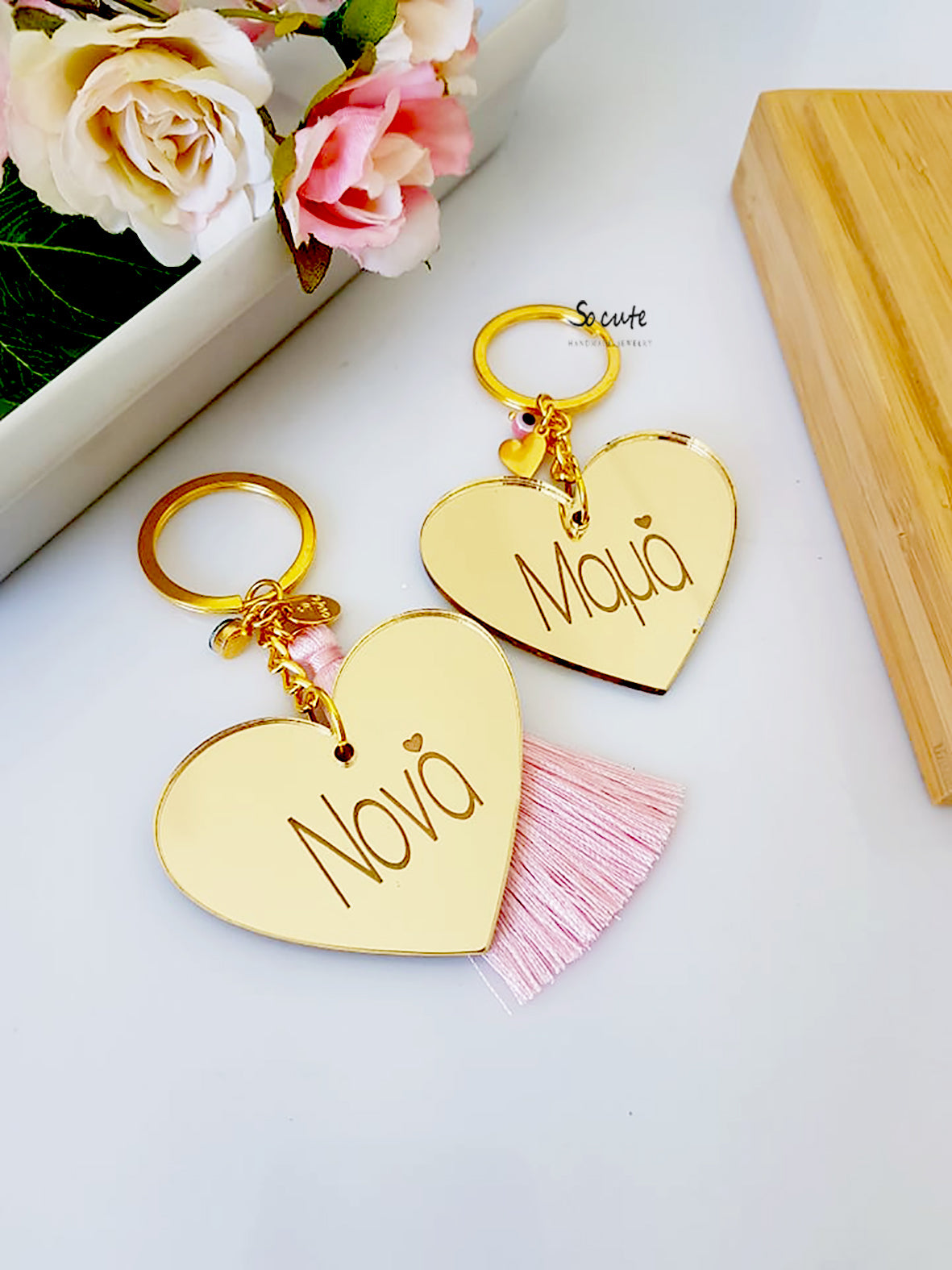 Μπρελόκ Νονά καρδιά - So Cute by Dimi