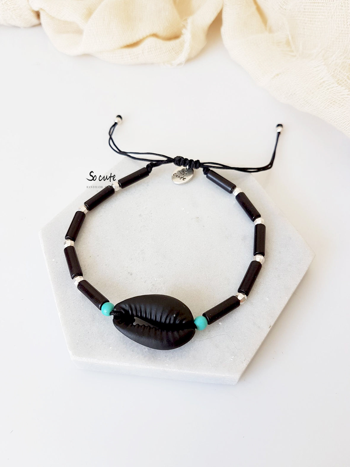Ανδρικό βραχιόλι με κοχύλι - So Cute by Dimi
