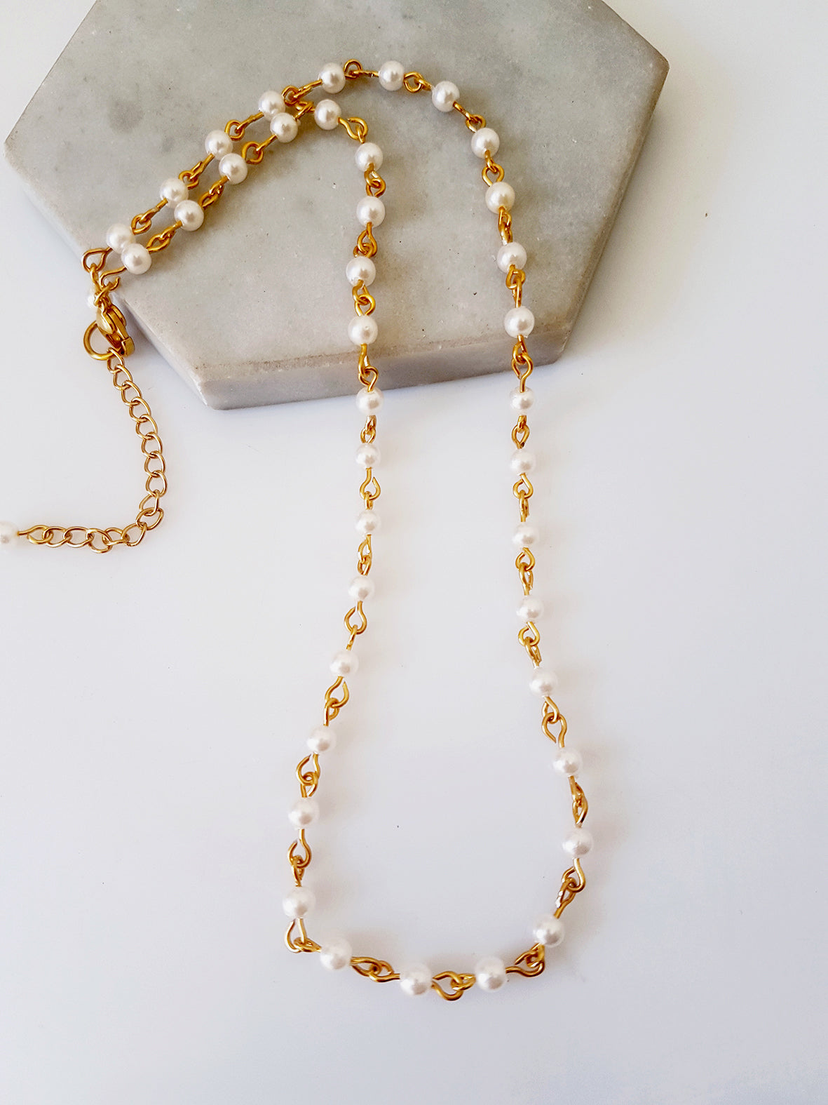 Κολιέ Αλυσίδα ροζάριο με κρύσταλλα 60 εκατοστά - So Cute by Dimi