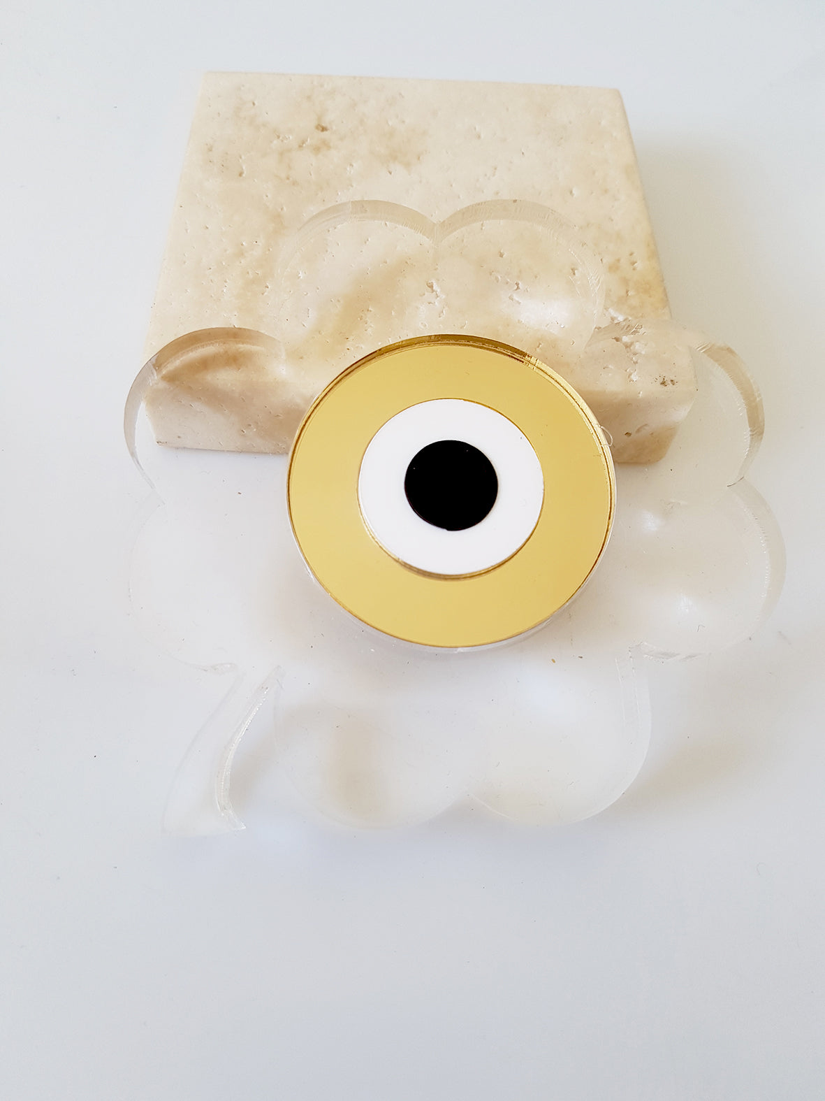 Γούρι επιτραπέζιο τριφύλλι με μάτι - So Cute by Dimi