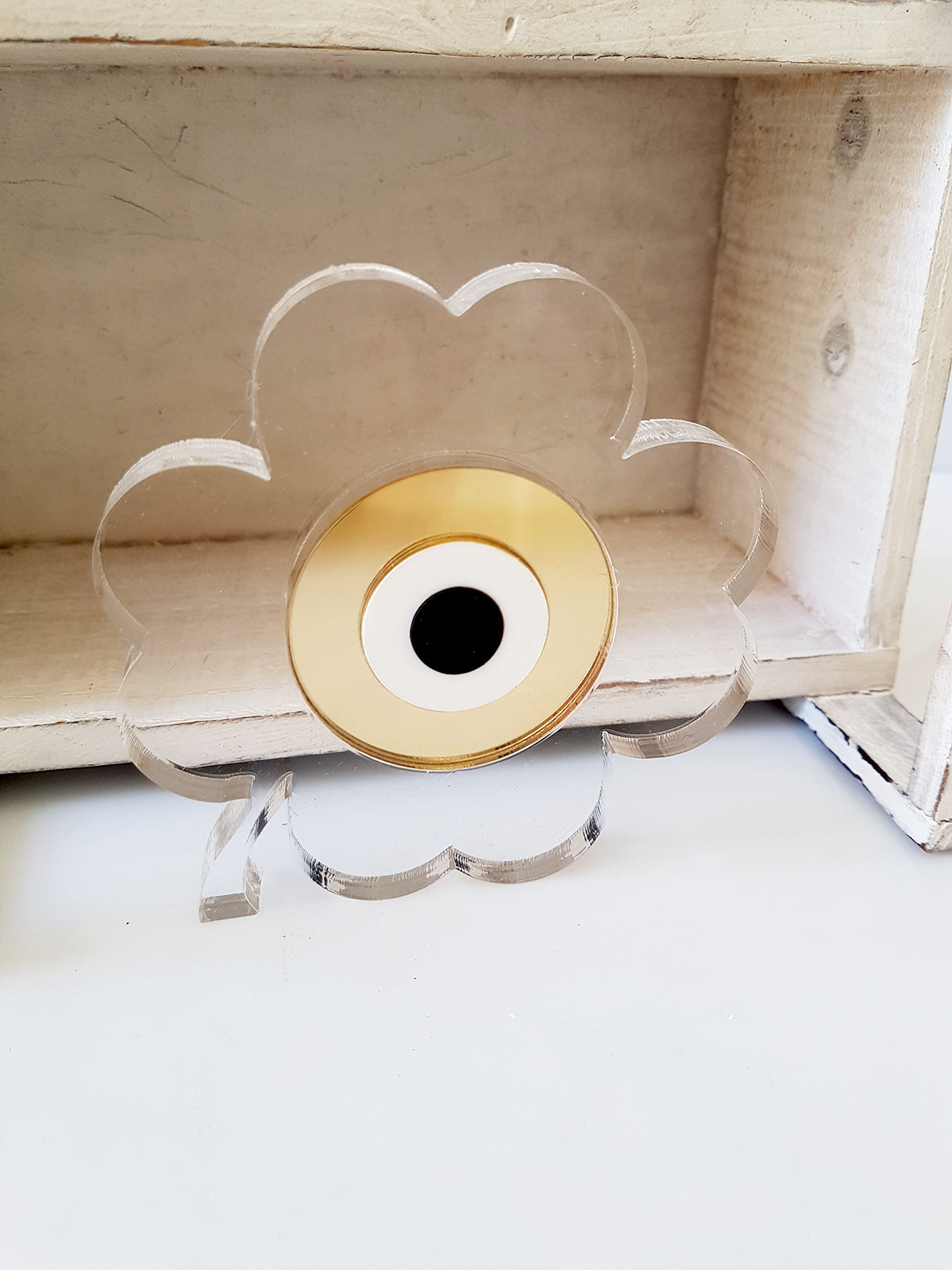 Γούρι επιτραπέζιο τριφύλλι με μάτι - So Cute by Dimi