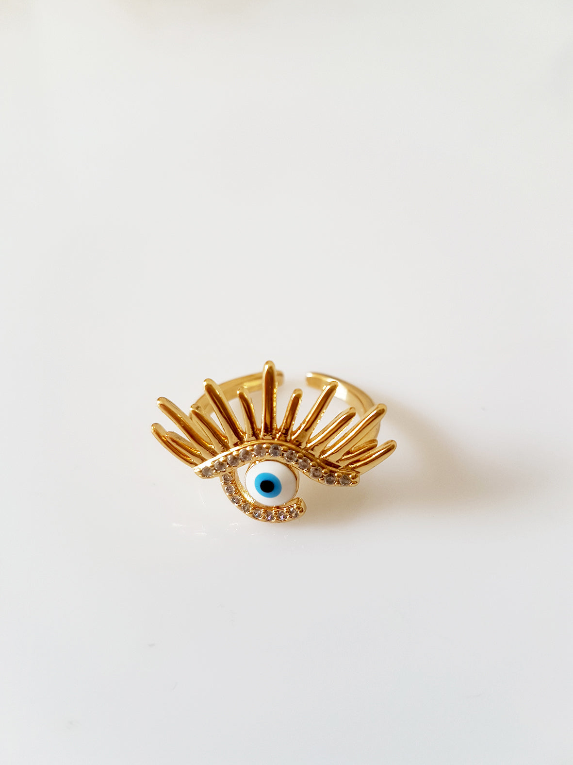 Δαχτυλίδι με ζιργκόν eyelash - So Cute by Dimi