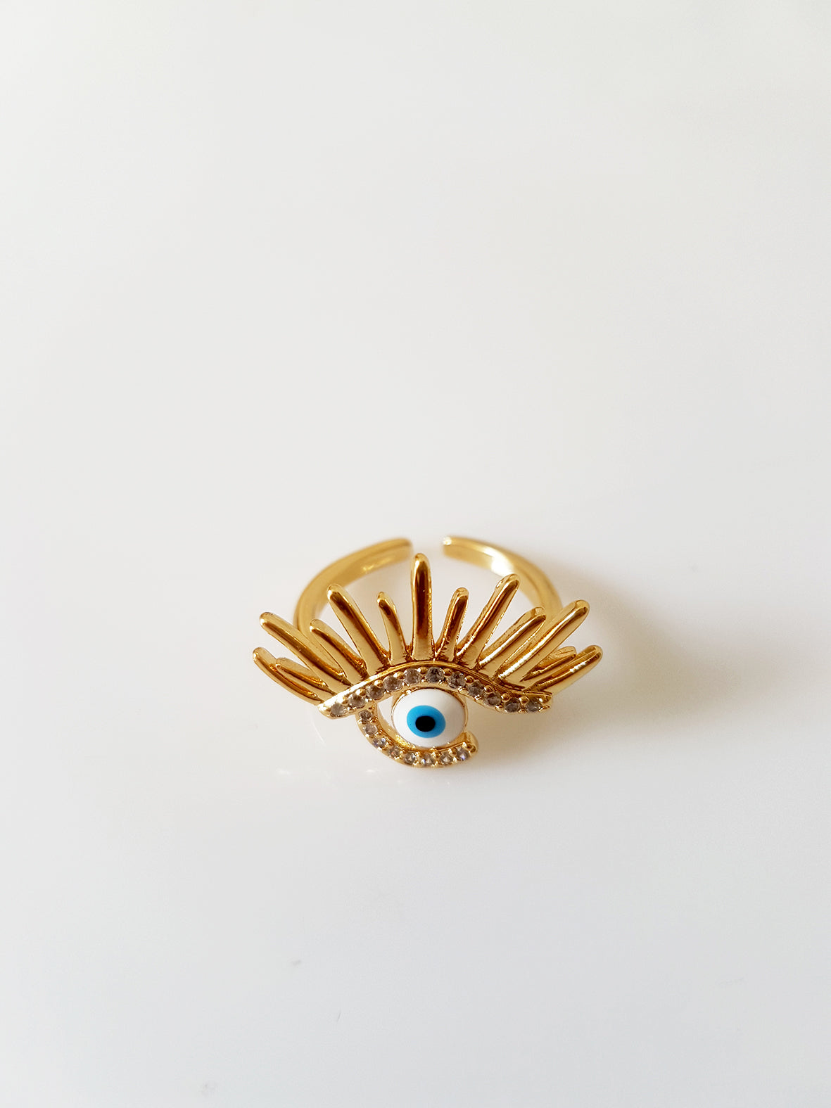 Δαχτυλίδι με ζιργκόν eyelash - So Cute by Dimi