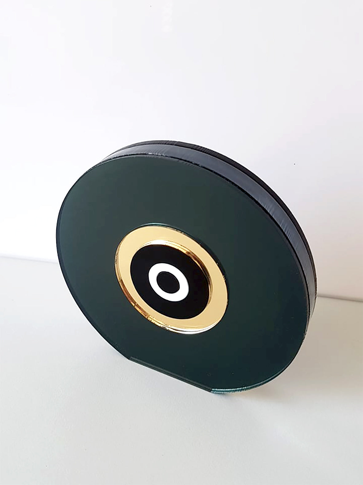 Επιτραπέζιο στρογγυλό γούρι μάτι μαύρος καθρέφτης - So Cute by Dimi