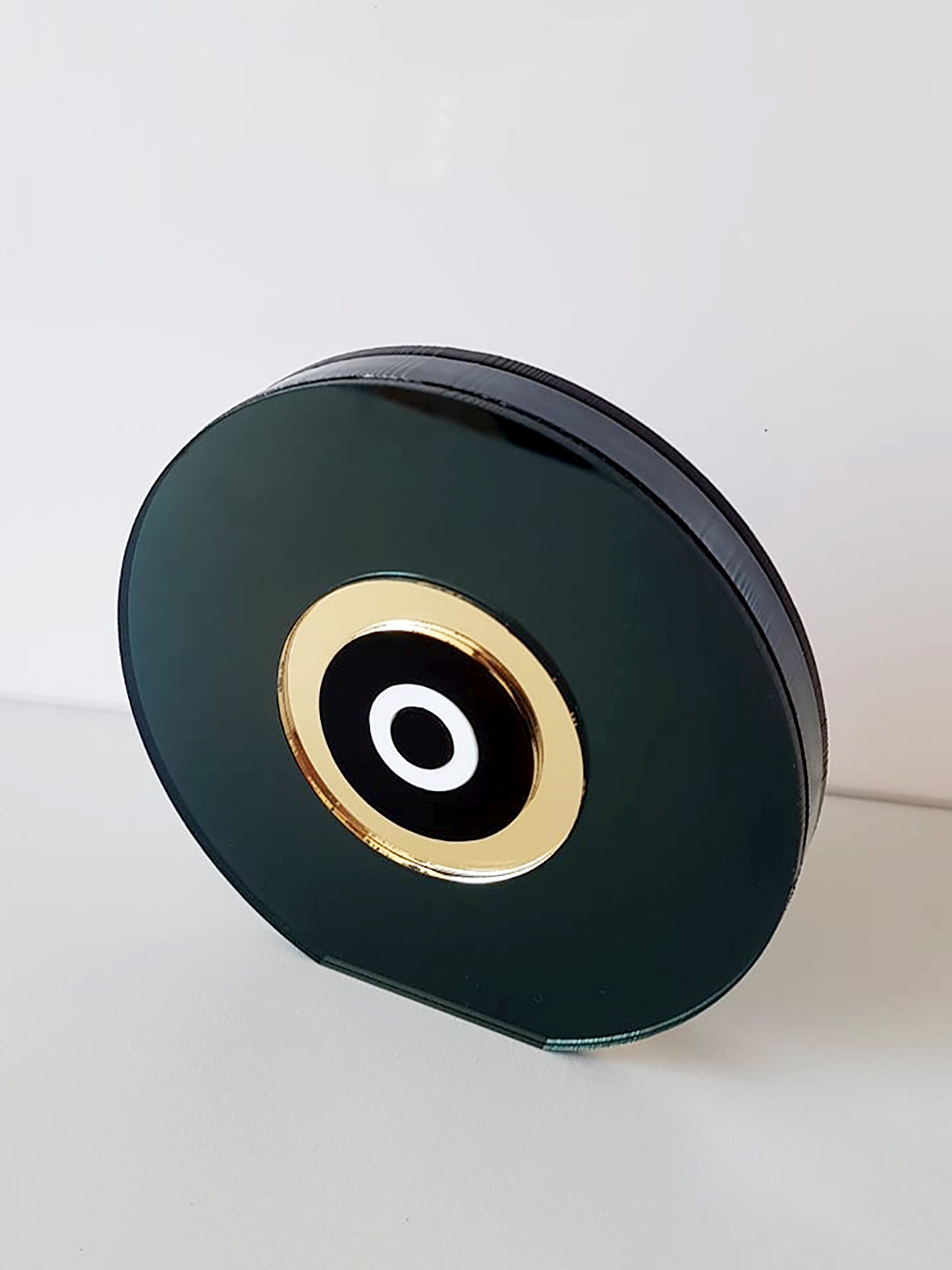 Επιτραπέζιο στρογγυλό γούρι μάτι μαύρος καθρέφτης - So Cute by Dimi