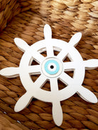 Επιτραπέζιο γούρι τιμόνι πλοίου με μάτι - So Cute by Dimi