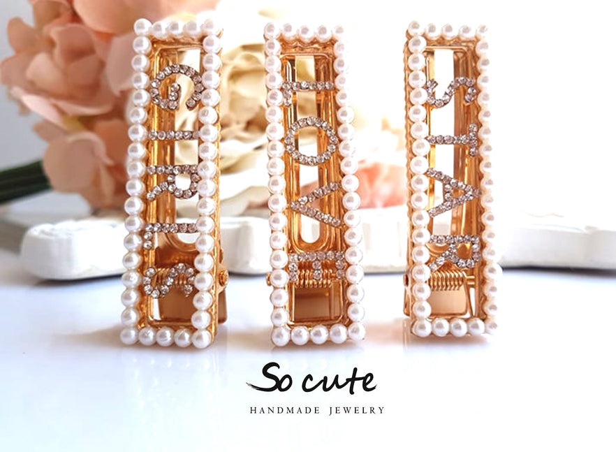 Hairclip Star pearls - socutebydimi