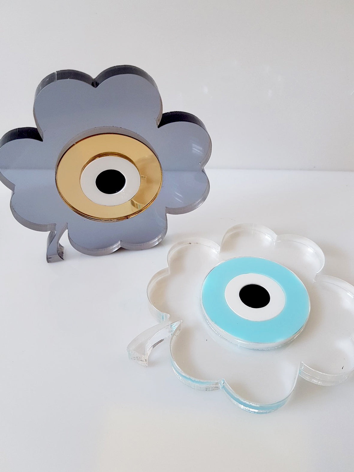 Γούρι επιτραπέζιο τριφύλλι με μάτι - So Cute by Dimi