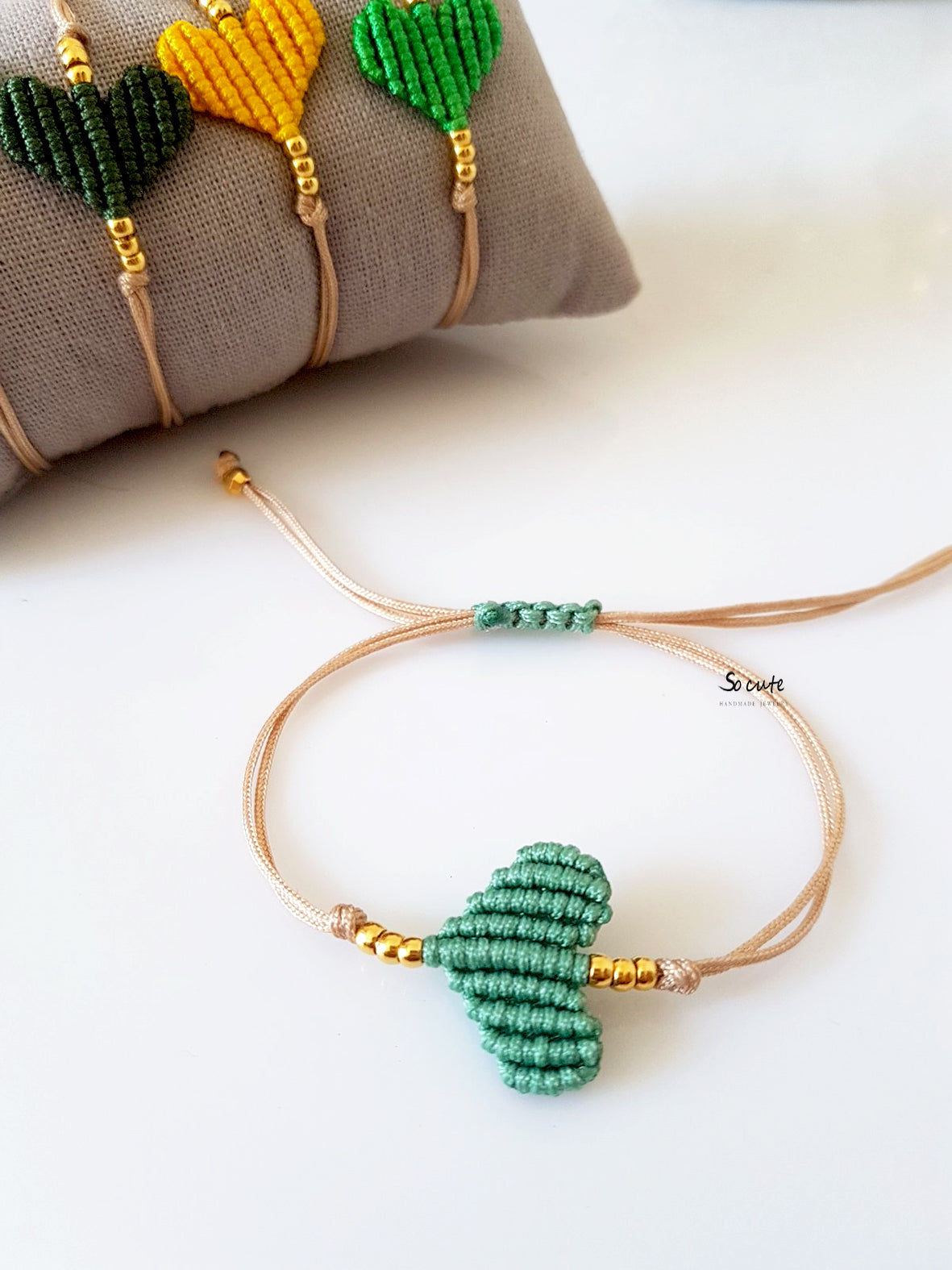 Παιδικό βραχιόλι πλεκτή καρδιά - So Cute by Dimi