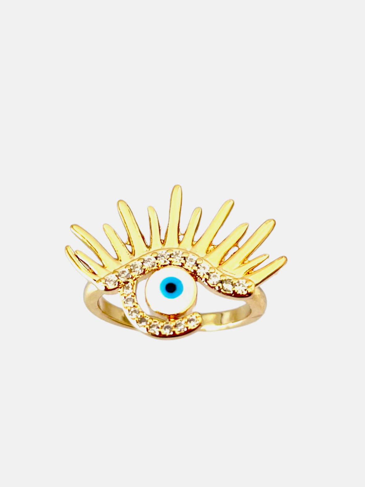 Δαχτυλίδι με ζιργκόν eyelash - So Cute by Dimi