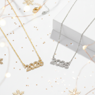 Κολιέ γούρι 2026 από ατσάλι με ζιργκόν – διαθέσιμο σε χρυσό και ασημί So Cute by Dimi