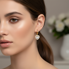 Amor Earrings – Ατσάλινα σκουλαρίκια με κρικάκι και καρδιά με ζιργκόν σε χρυσό και ασημί | So Cute by Dimi