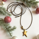 Κολιέ γούρι 2026 με αστέρι από ζαμάκ και κορδόνι αυξομείωσης – So Cute by Dimi