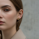 Mini Heart Earrings – Μίνι καρφωτά σκουλαρίκια καρδιά από επίχρυσο ατσάλι – So Cute by Dimi