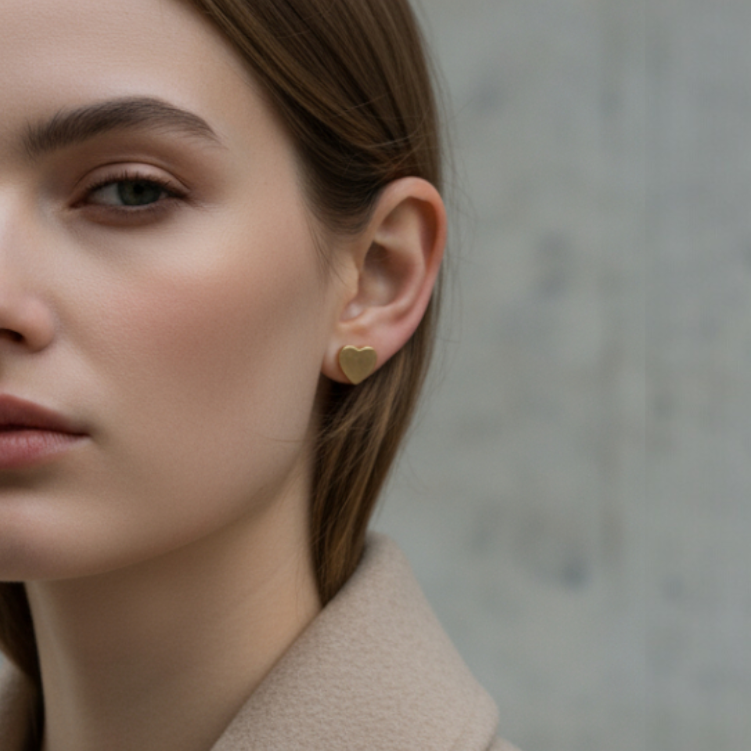 Mini Heart Earrings – Μίνι καρφωτά σκουλαρίκια καρδιά από επίχρυσο ατσάλι – So Cute by Dimi