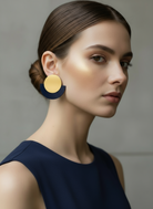 Kate Earrings – Χειροποίητα σκουλαρίκια από πλέξιγκλας με κύκλο και ημικύκλιο – So Cute by Dimi