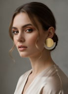Kate Earrings – Χειροποίητα σκουλαρίκια από πλέξιγκλας με κύκλο και ημικύκλιο – So Cute by Dimi