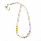 Basic κολιέ με γυάλινες πέρλες και μεταλλικές χάντρες – So Cute by Dimi