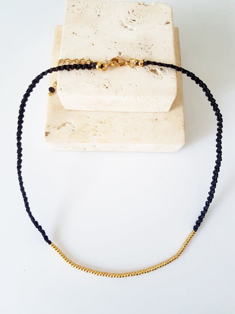 Gold-black coin&eye necklaces Σετ 3 κολιέ - So Cute by Dimi