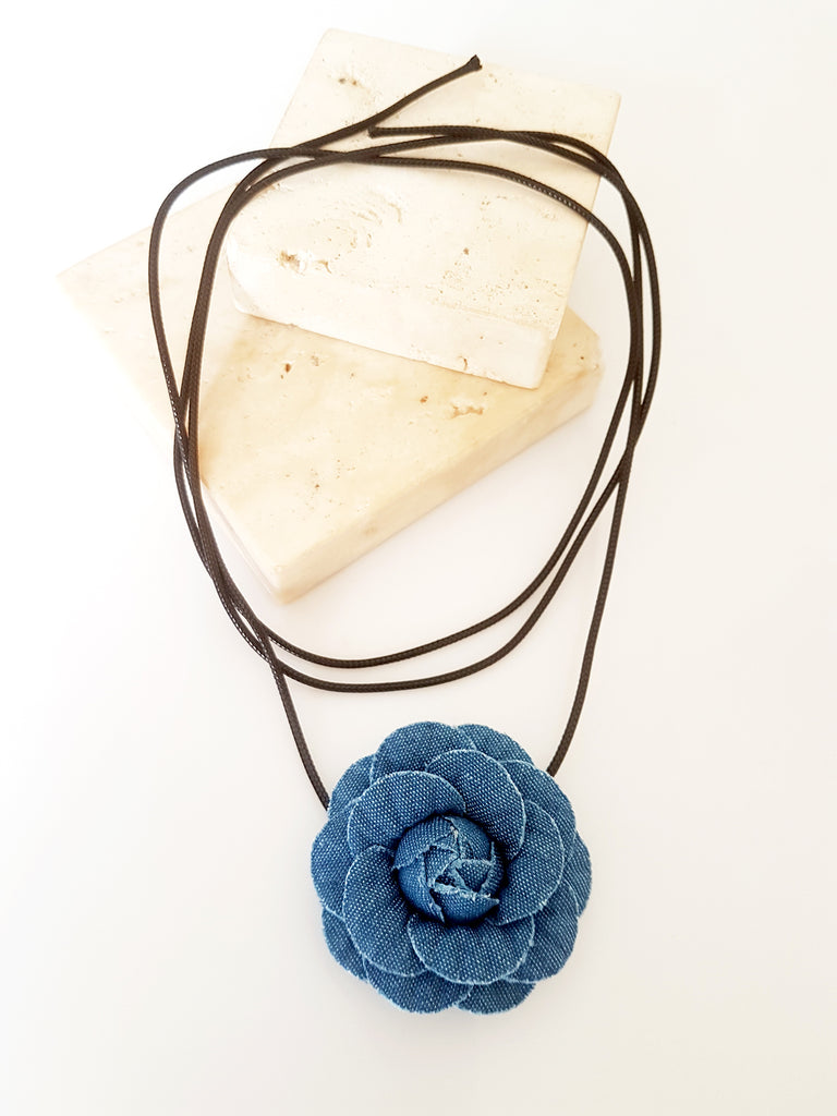 Denim corsage choker - So Cute by Dimi