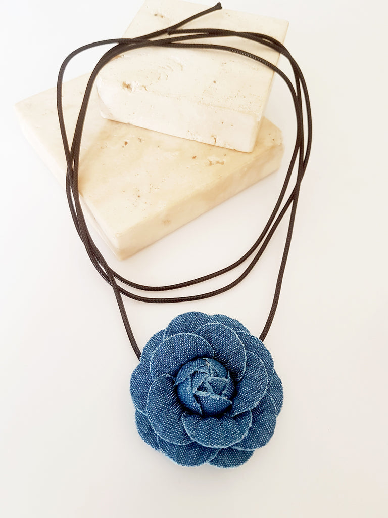 Denim corsage choker - So Cute by Dimi