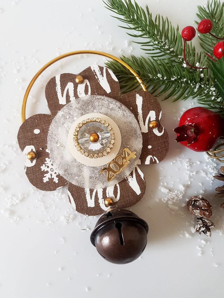 Κρεμαστό Xmas γούρι τετράφυλλο τριφύλλι με μάτι - So Cute by Dimi
