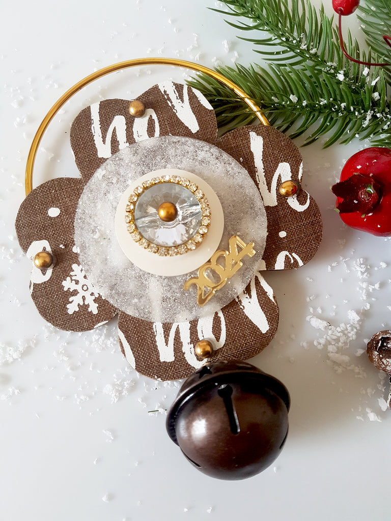 Κρεμαστό Xmas γούρι τετράφυλλο τριφύλλι με μάτι - So Cute by Dimi