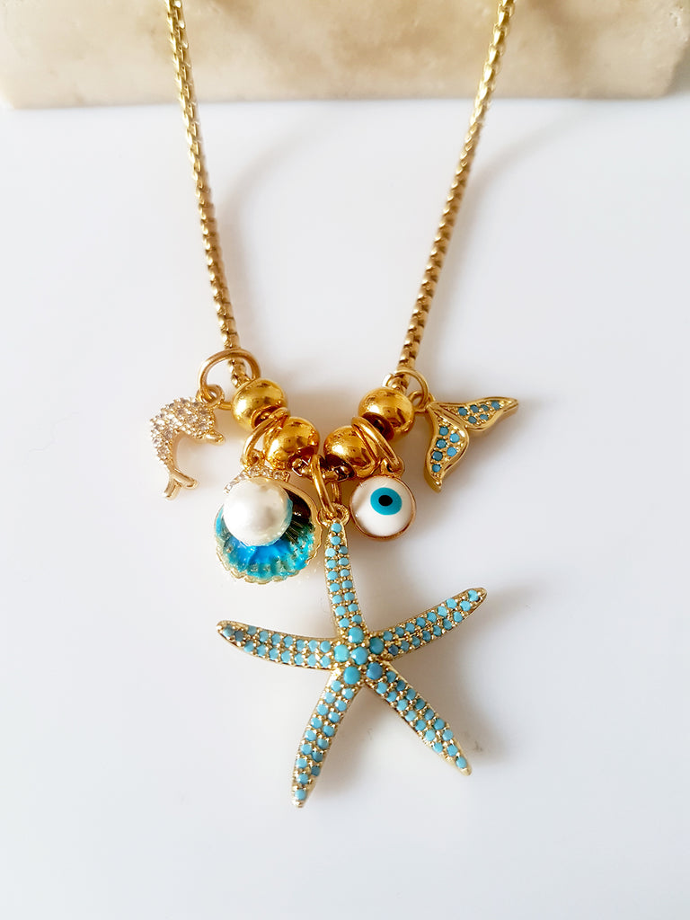 Aqua necklace - So Cute by Dimi