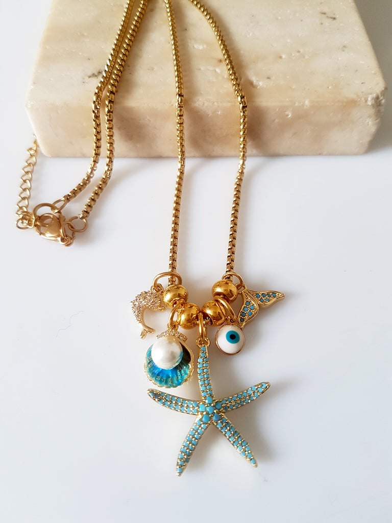 Aqua necklace - So Cute by Dimi