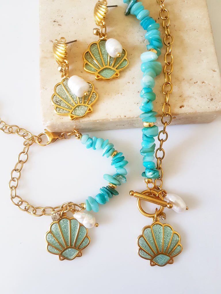 Coral earrings - So Cute by Dimi